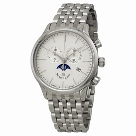 Maurice Lacroix Les Classiques Phase de Lune Silver Dial Chronograph Men's Watch LC1148-SS002-130