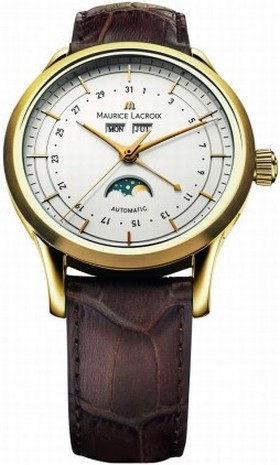 Maurice Lacroix Les Classiques Phase de Lune Silver Dial Men's Watch ML-LC6068-YG101-13E