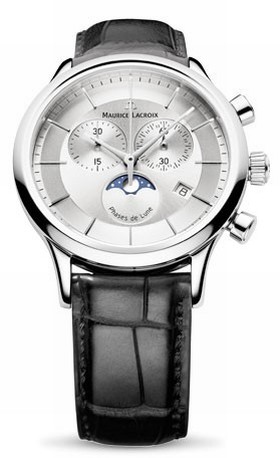 Maurice Lacroix Les Classiques Silver Dial Chronograph Men's Watch LC1148-SS001-131