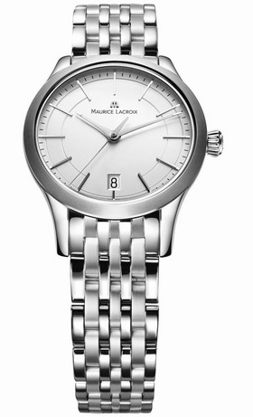 Maurice Lacroix Les Classiques Silver Dial Stainless Steel Ladies Quartz Watch LC1026-SS002-130
