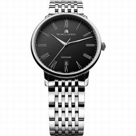 Maurice Lacroix Les Classiques Tradition Black Dial Automatic Men's Stainless Steel Watch LC6067-SS002-310