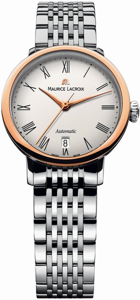 Maurice Lacroix Les Classiques Tradition Silver Dial Ladies Automatic Stainless Steel Watch LC6063-PS102-110