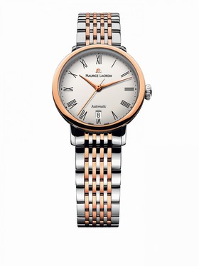 Maurice Lacroix Les Classiques Tradition Silver Dial Ladies Automatic Stainless Steel Watch LC6063-PS103-110
