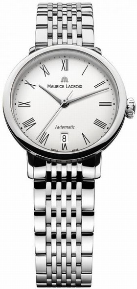 Maurice Lacroix Les Classiques Tradition White Dial Ladies Automatic Stainless Steel Watch LC6063-SS002-110
