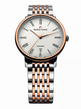 Maurice Lacroix Les Classiques Tradition White Dial Men's Automatic Stainless Steel Watch LC6067-PS103-110