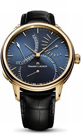 Maurice Lacroix Masterpiece Calendrier Retrograde Blue Dial Men's Watch MP6509-PG101-430