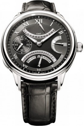 Maurice Lacroix Masterpiece Double Retrograde Black Dial Men's Watch MP7218-SS001-310