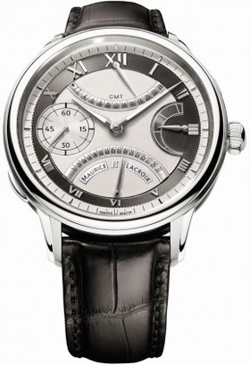 Maurice Lacroix Masterpiece Double Retrograde Silver Dial Men's Watch MP7218-SS001-110