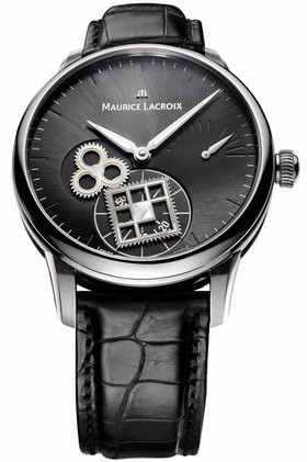 Maurice Lacroix Masterpiece Roue Carree Black Dial Men's Watch MP7158-SS001-900