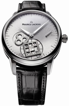 Maurice Lacroix Masterpiece Roue Carree Rhodium Dial Men's Watch MP7158-SS001-901