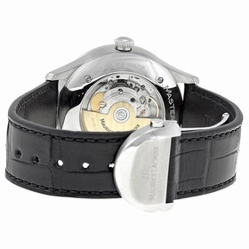 Maurice Lacroix Masterpiece White Dial Black Leather Men's Watch MP6907-SS001-112