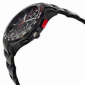 Maurice Lacroix Miros Chronograph Black Dial Black PVD Men's Watch MI1028-SS002330