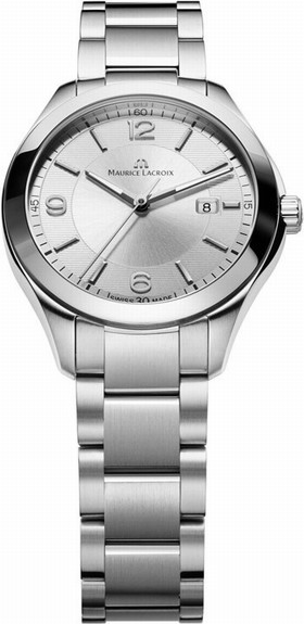 Maurice Lacroix Miros Date Silver Dial Stainless Steel Ladies Watch MI1014-SS002130