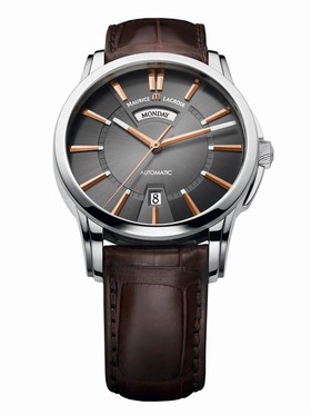 Maurice Lacroix Pontos Automatic Black Dial Men's Watch PT6158-SS001-03E