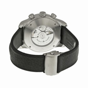 Maurice Lacroix Pontos Chronograph Black Dial Leather Men's Watch PT6288-SS001330