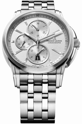 Maurice Lacroix Pontos Chronograph Silver Dial Men's Watch PT6188-SS002-130