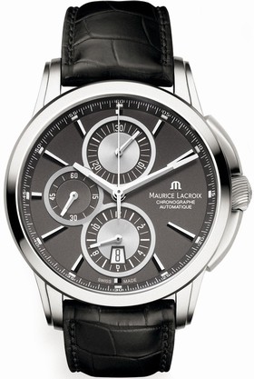 Maurice Lacroix Pontos Chronograph Slate Grey Dial Men's Watch PT6188-SS001-830