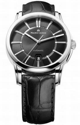 Maurice Lacroix Pontos Date Black Dial Automatic Men's Watch PT6148-SS001-330
