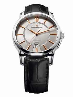 Maurice Lacroix Pontos Date Silver Dial Automatic Men's Watch PT6148-SS001-131