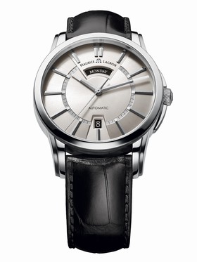 Maurice Lacroix Pontos Day and Date Silver Dial Automatic Men's Watch PT6158-SS001-13E