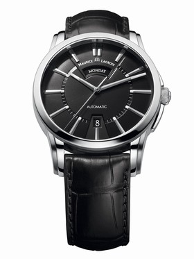 Maurice Lacroix Pontos Day & Date Black Dial Automatic Men's Watrch PT6158-SS001-33E