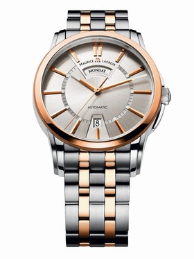 Maurice Lacroix Pontos Day & Date Silver Dial Automatic Men's Watch PT6158-PS103-13E