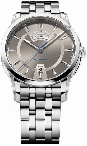 Maurice Lacroix Pontos Jours/Date Men's Automatic Stainless Steel Watch PT6158-SS002-73E