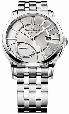 Maurice Lacroix Pontos Reserve De Marche Silver Dial Automatic Men's Stainless Steel Watch PT6168-SS002-131