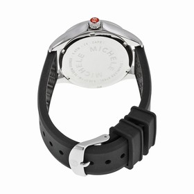 Michele Cape Black Dial Black Silicone Ladies Watch MWW27A000006
