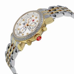 Michele CSX 36 Mother of Pearl Diamond Dial Two-tone Ladies Watch MWW03M000158