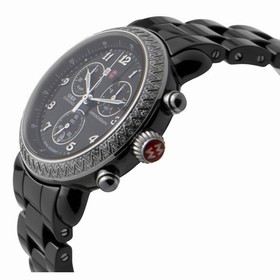 Michele CSX Black Ceramic Diamond Ladies Watch MWW03N000003