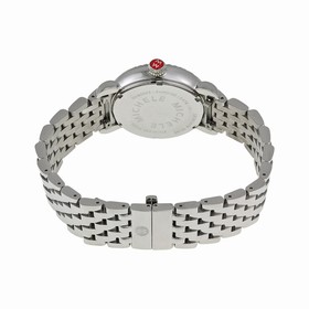 Michele CSX Diamond Quilted Mother of Pearl Dial Stainless Steel Ladies Watch MWW03R000002