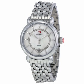 Michele CSX Elegance Mother of Pearl Dial Stainless Steel Ladies Watch MWW03T000058