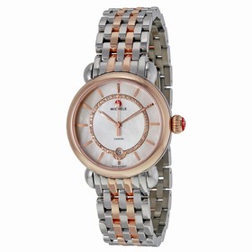 Michele CSX Elegance Mother of Pearl Dial Two-tone Ladies Watch MWW03T000066
