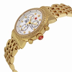 Michele CSX-36 Day Diamond Gold-plated Ladies Watch MWW03M000141