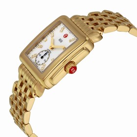 Michele Deco 16 Ladies Mother of Pearl Dial with Diamond Watch MWW06V000004