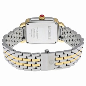 Michele Deco 16 White Mother of Pearl Dial Yellow Gold-tone Watch MWW06V000023