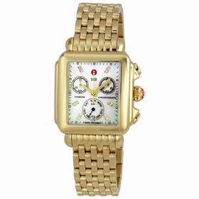 Michele Deco Day Diamond Gold-tone Ladies Watch MWW06P000016