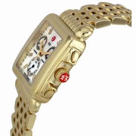 Michele Deco Day Diamond Gold-tone Ladies Watch MWW06P000016