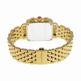 Michele Deco Day Gold-tone Diamond Dial Watch MWW06P000100