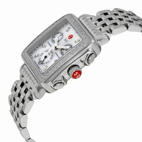 Michele Deco Day Mother of Pearl Stainless Steel Ladies Watch MWW06P000110