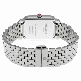 Michele Deco II Black Mother of Pearl Dial Stainless Steel Ladies Watch MWW06X000011