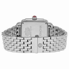 Michele Deco White Pearl Diamond Bezel Ladies Watch MWW06V000041