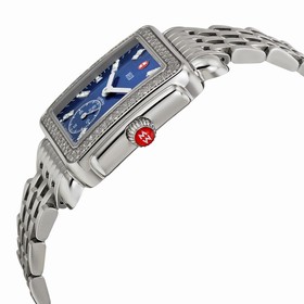 Michele Deco-16 Blue Mother of Pearl Stainless Steel Ladies Watch MWW06V000034