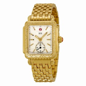 Michele Deco-16 Mother of Pearl Dial Diamond Bezel Ladies Watch MWW06V000003