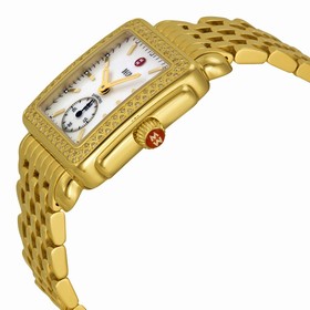 Michele Deco-16 Mother of Pearl Dial Diamond Bezel Ladies Watch MWW06V000003