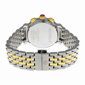 Michele Fluette Silver White Dial Two-tone Ladies Watch MWW24A000007