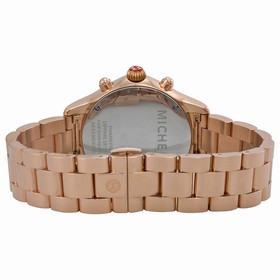 Michele Jetway Diamond Rose Gold-plated Chronograph Ladies Watch MWW17A000012