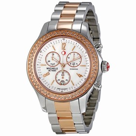 Michele Jetway Diamond Two-tone Ladies Watch MWW17A000017