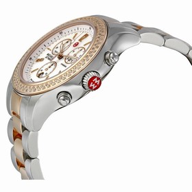 Michele Jetway Diamond Two-tone Ladies Watch MWW17A000017